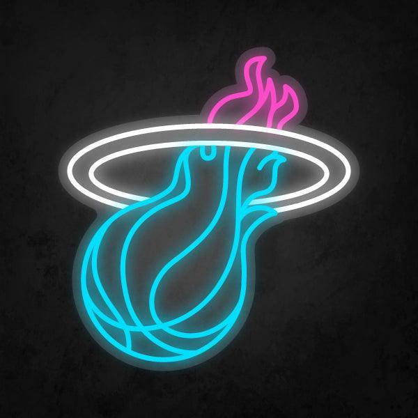 LED Neon Sign - NBA - Miami Heat - Neonbir