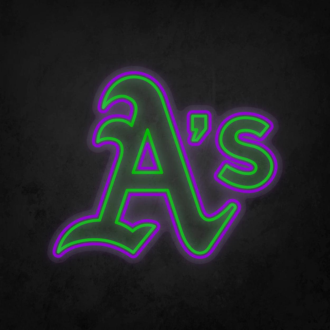 LED Neon Sign - Oakland Athletics Large - Neonbir