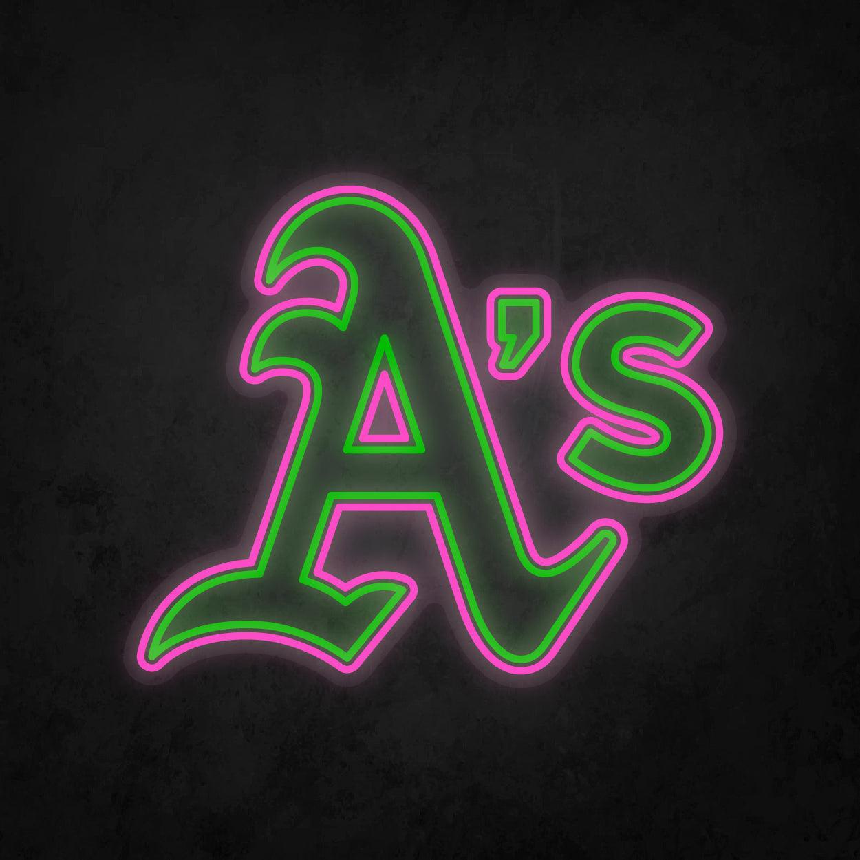 LED Neon Sign - Oakland Athletics Large - Neonbir