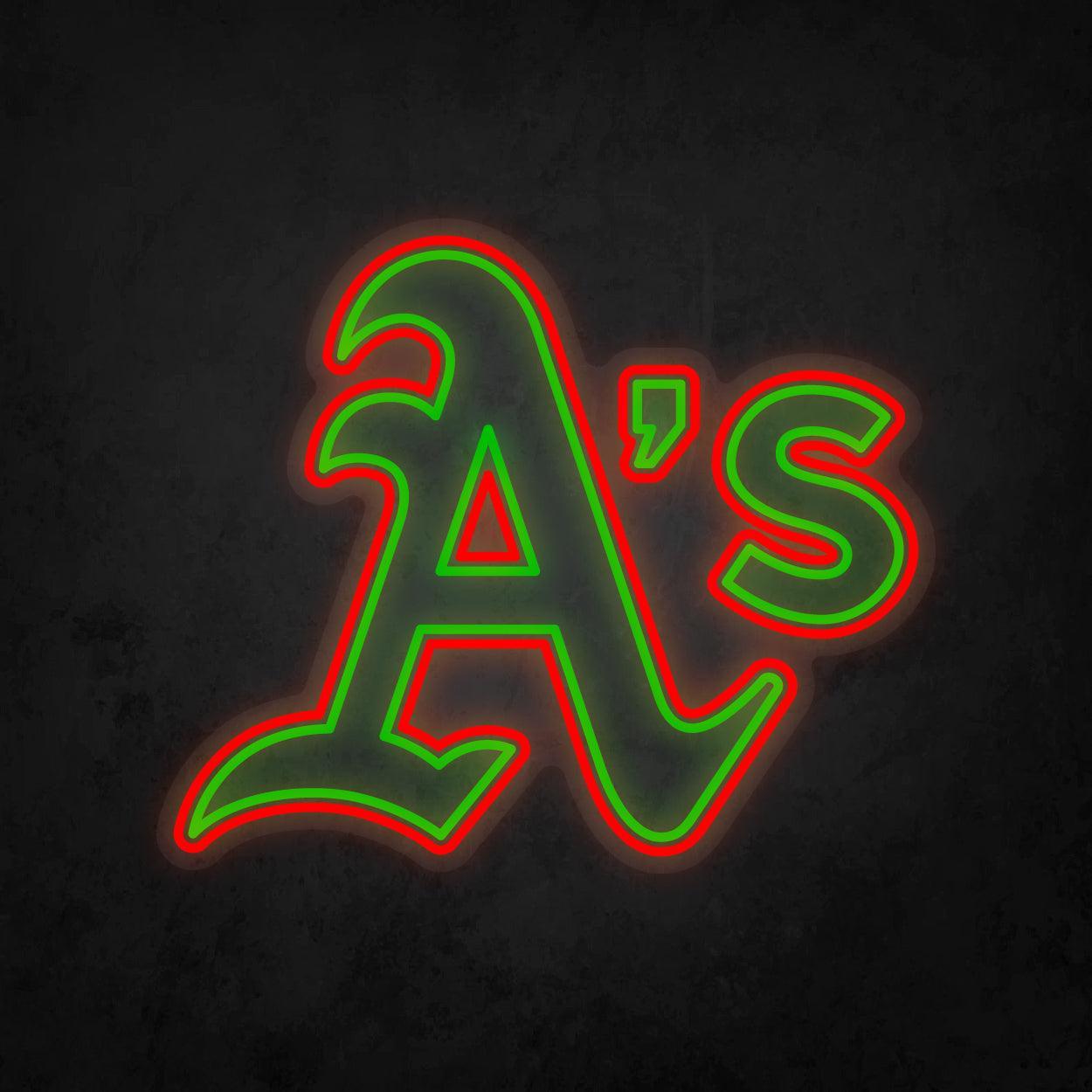 LED Neon Sign - Oakland Athletics Large - Neonbir