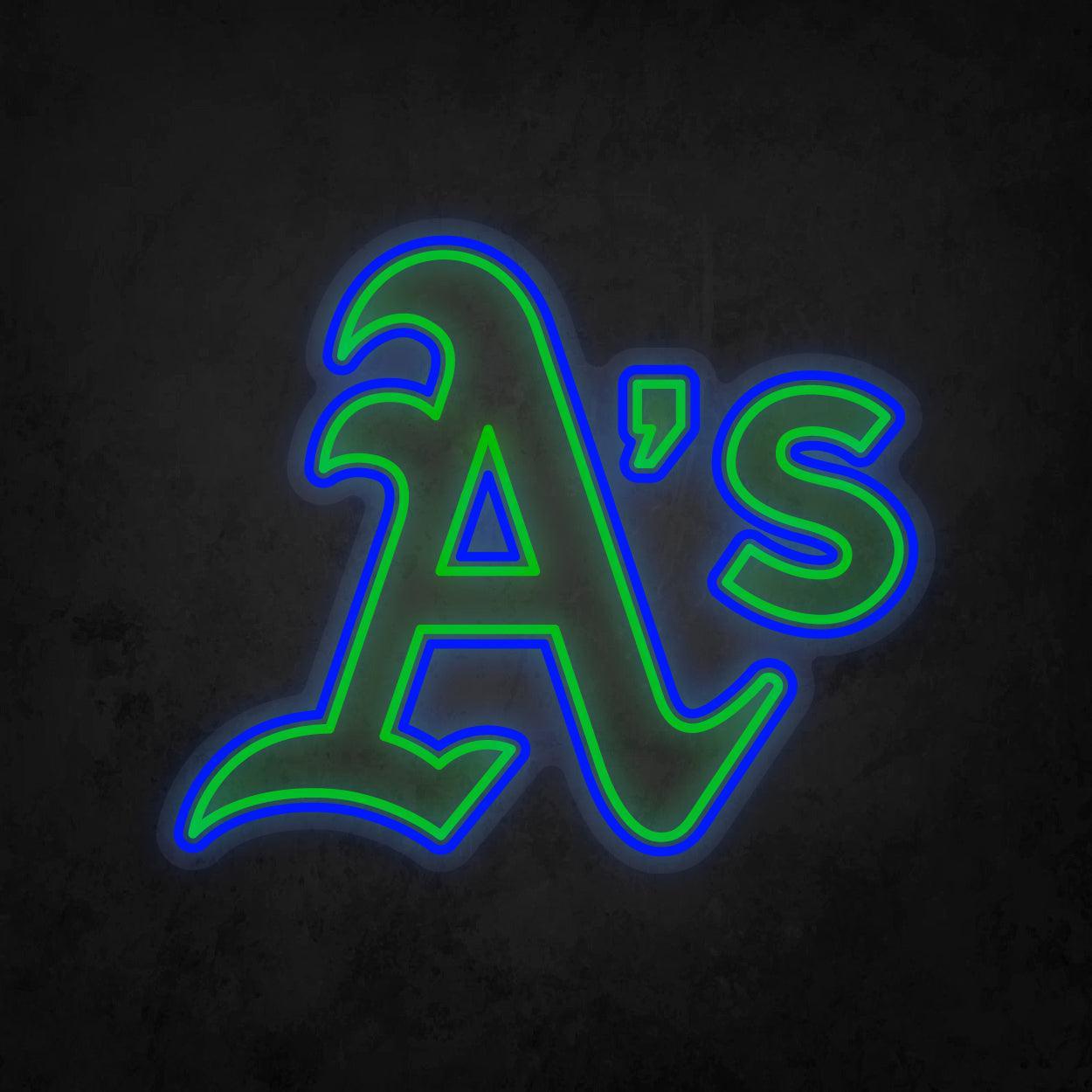 LED Neon Sign - Oakland Athletics Large - Neonbir