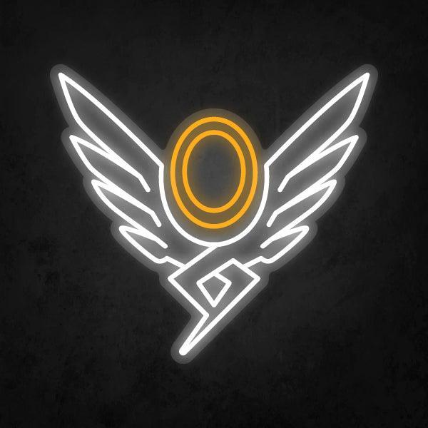 LED Neon Sign - Overwatch - Mercy Player Icon - Neonbir