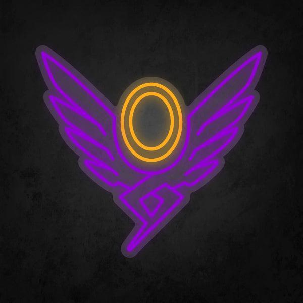 LED Neon Sign - Overwatch - Mercy Player Icon - Neonbir