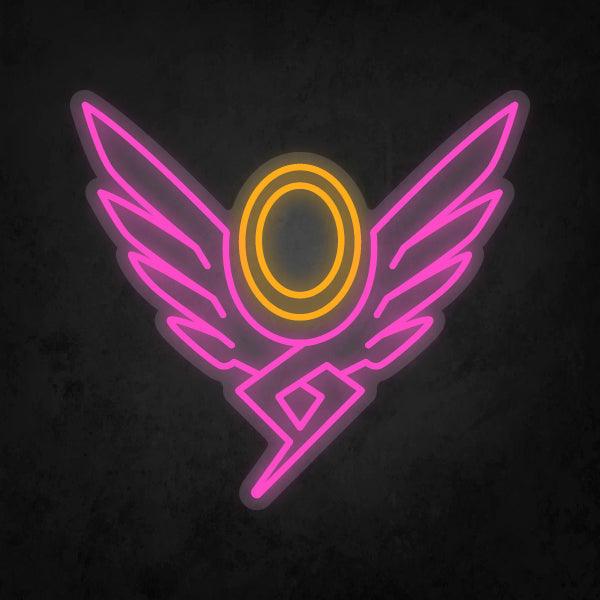 LED Neon Sign - Overwatch - Mercy Player Icon - Neonbir