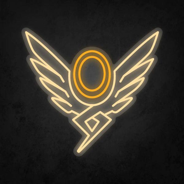 LED Neon Sign - Overwatch - Mercy Player Icon - Neonbir