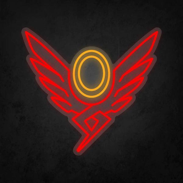 LED Neon Sign - Overwatch - Mercy Player Icon - Neonbir