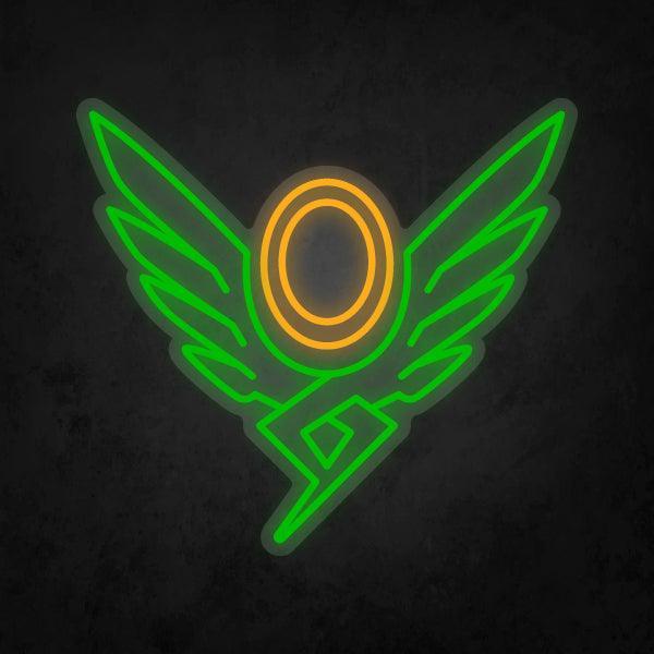 LED Neon Sign - Overwatch - Mercy Player Icon - Neonbir