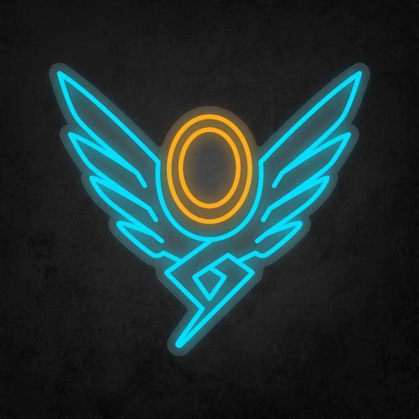 LED Neon Sign - Overwatch - Mercy Player Icon - Neonbir