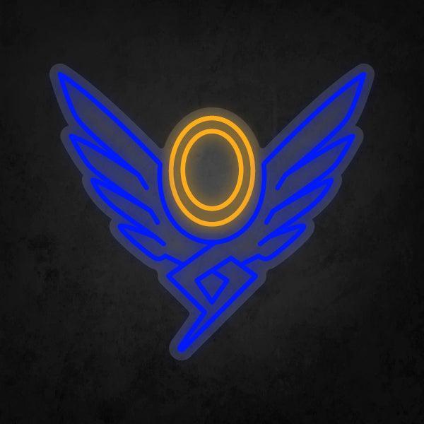 LED Neon Sign - Overwatch - Mercy Player Icon - Neonbir