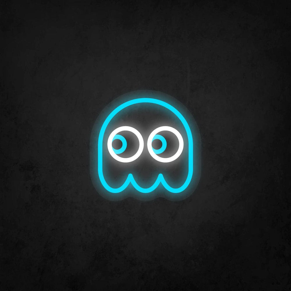 LED Neon Sign - Pac-Man Ghost Looking to The Left - Neonbir