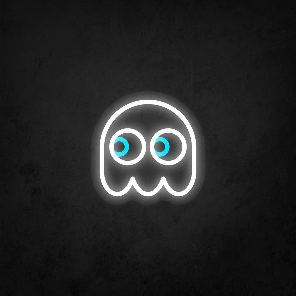 LED Neon Sign - Pac-Man Ghost Looking to The Left - Neonbir