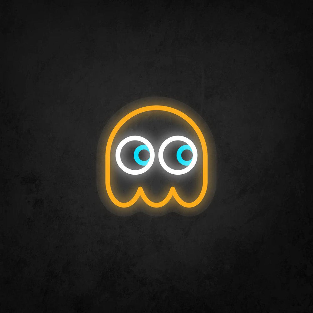LED Neon Sign - Pac-Man Ghost Looking to The Right - Neonbir