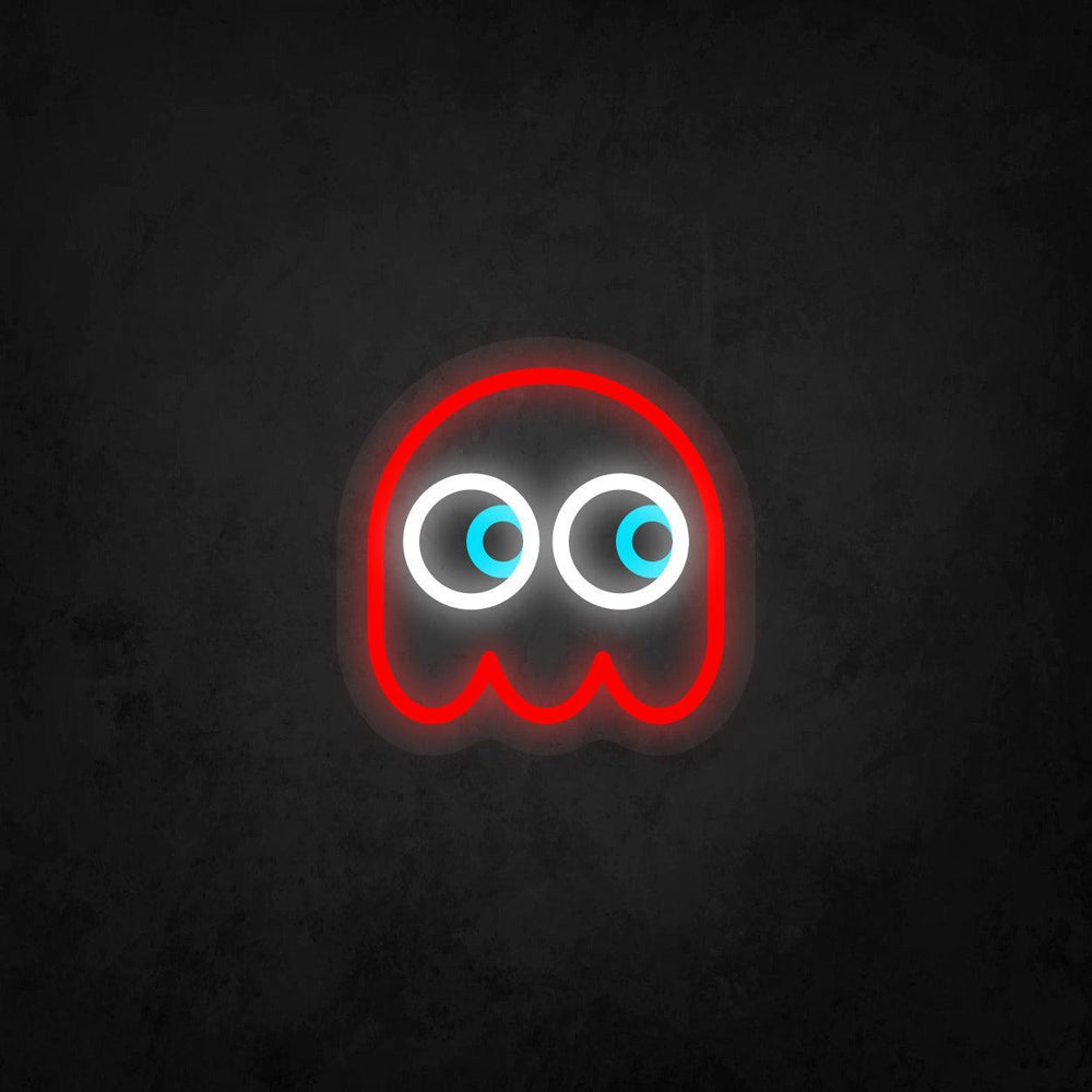 LED Neon Sign - Pac-Man Ghost Looking to The Right - Neonbir