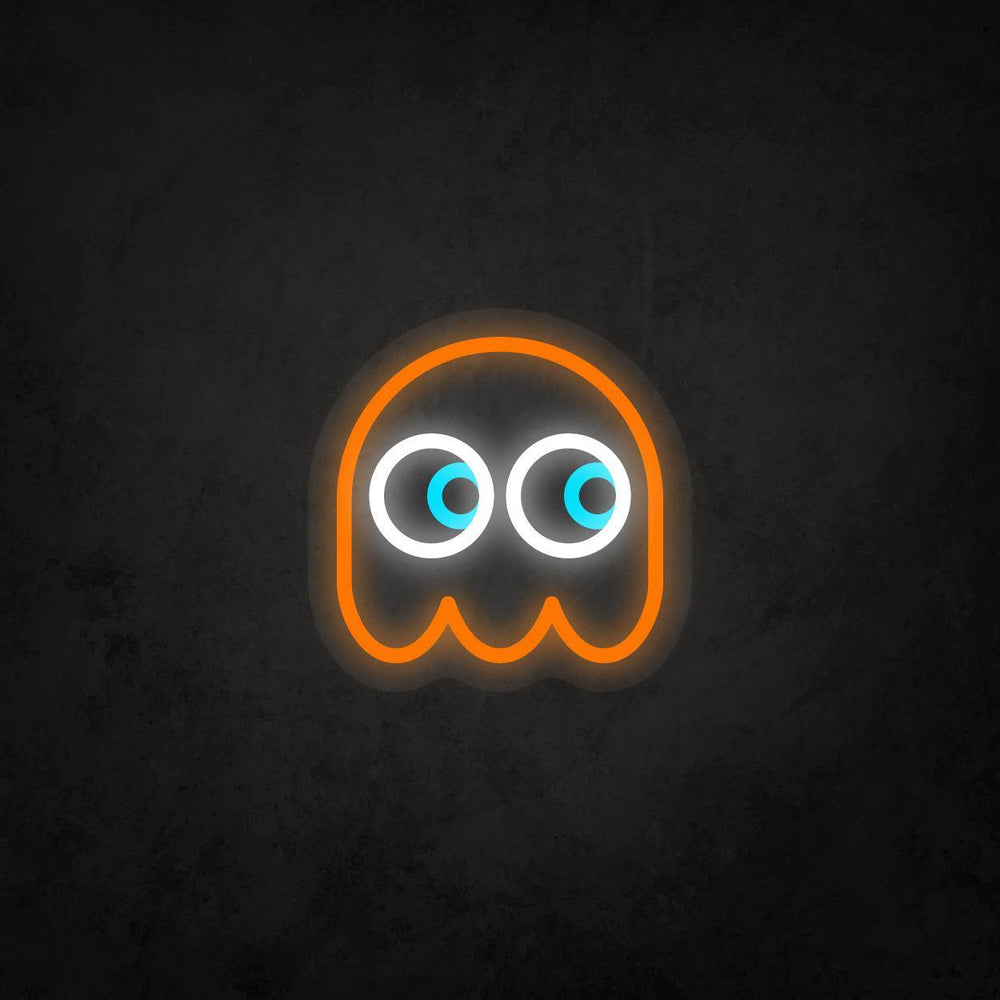 LED Neon Sign - Pac-Man Ghost Looking to The Right - Neonbir