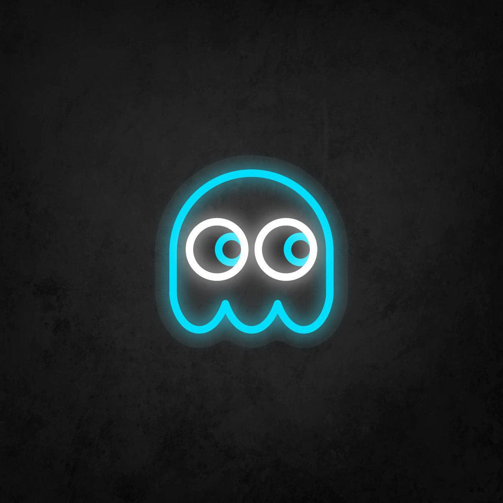 LED Neon Sign - Pac-Man Ghost Looking to The Right - Neonbir