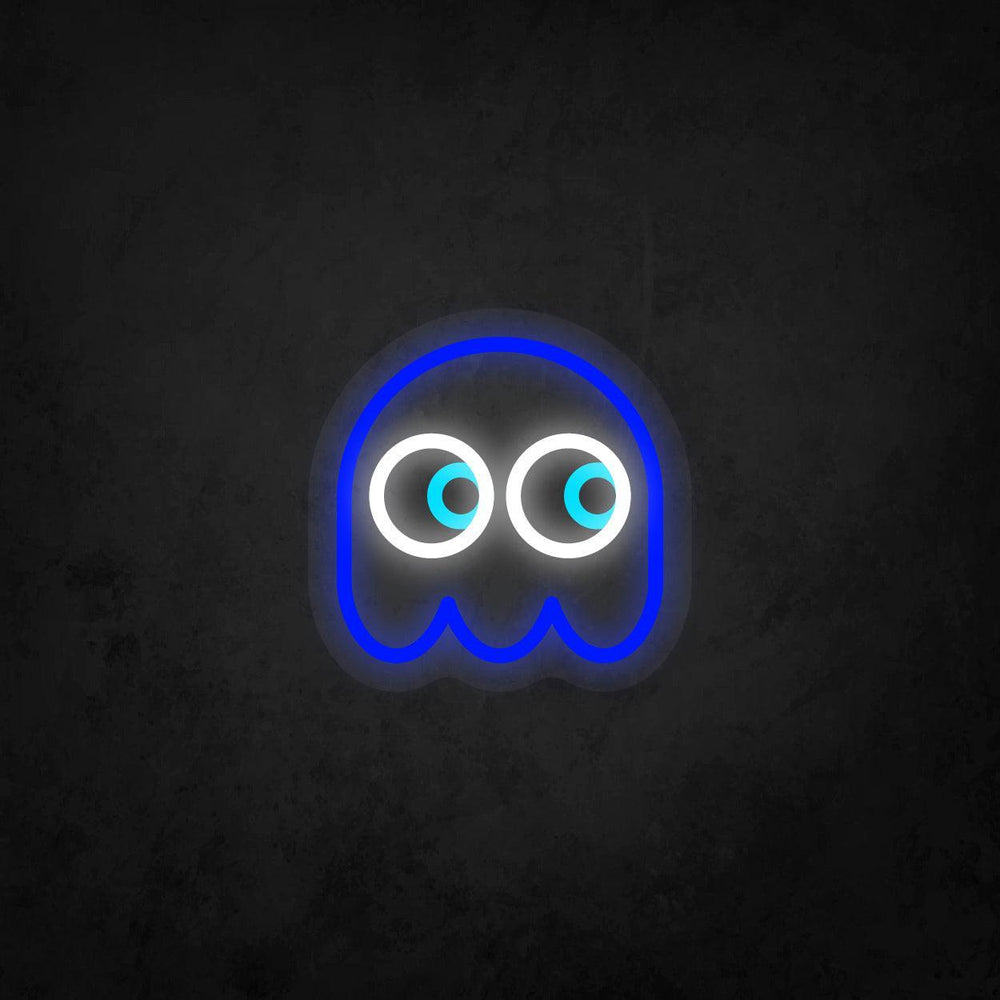 LED Neon Sign - Pac-Man Ghost Looking to The Right - Neonbir