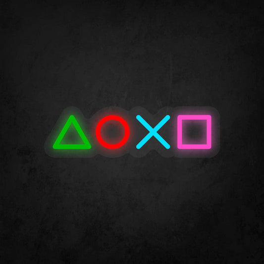 LED Neon Sign - PlayStation Button - Neonbir