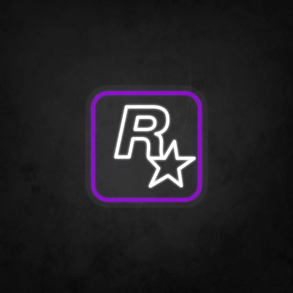 LED Neon Sign - Rockstar Logo - Neonbir