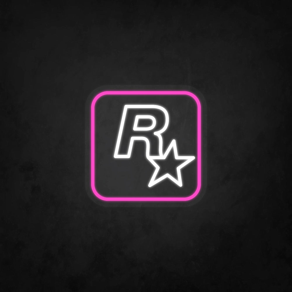 LED Neon Sign - Rockstar Logo - Neonbir