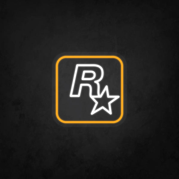 Rockstar Logo Neon Tabela
