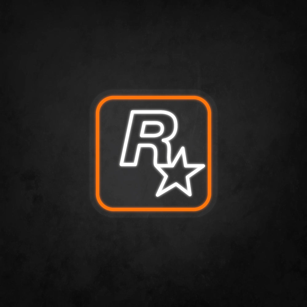 LED Neon Sign - Rockstar Logo - Neonbir