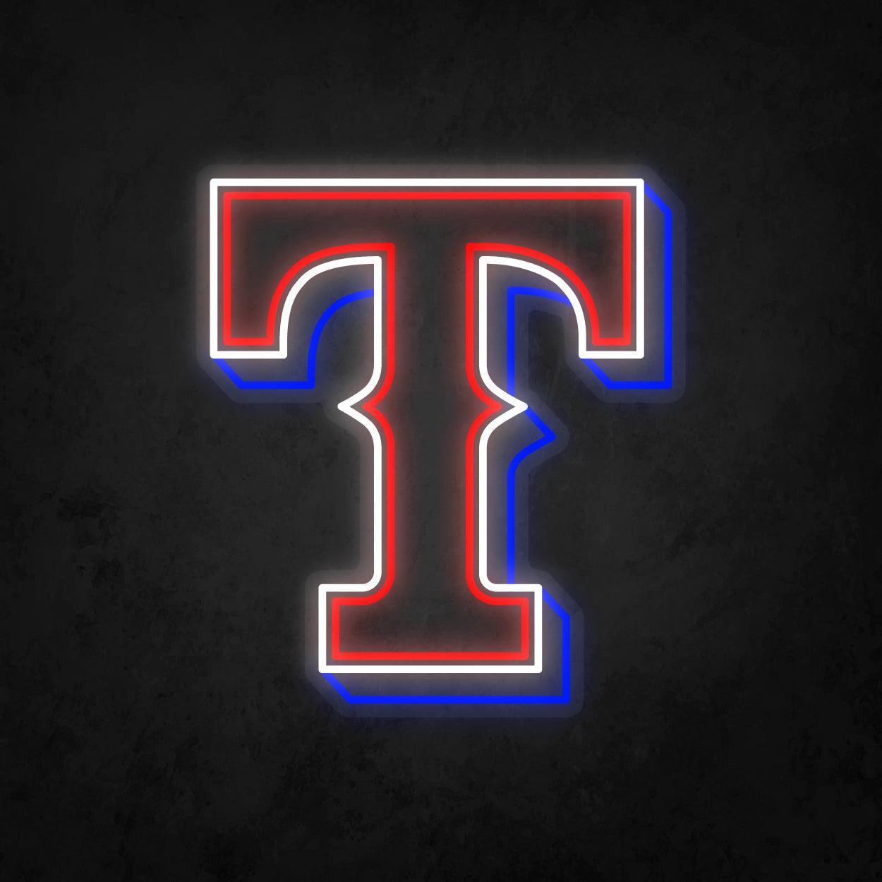 LED Neon Sign - Texas Rangers Large - Neonbir