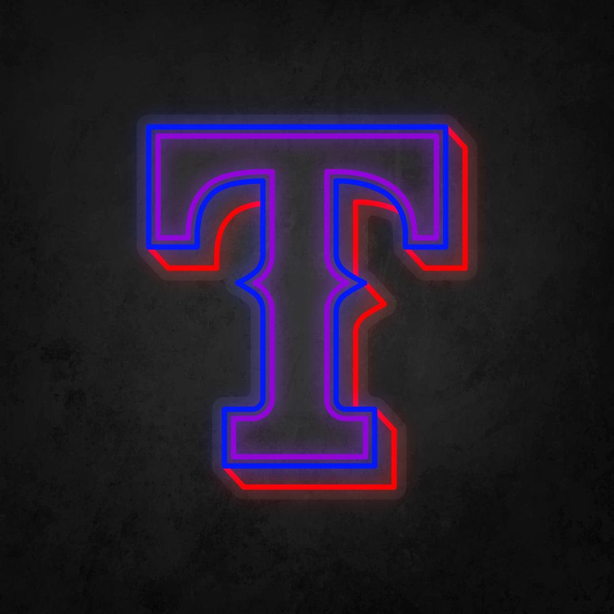 LED Neon Sign - Texas Rangers Large - Neonbir