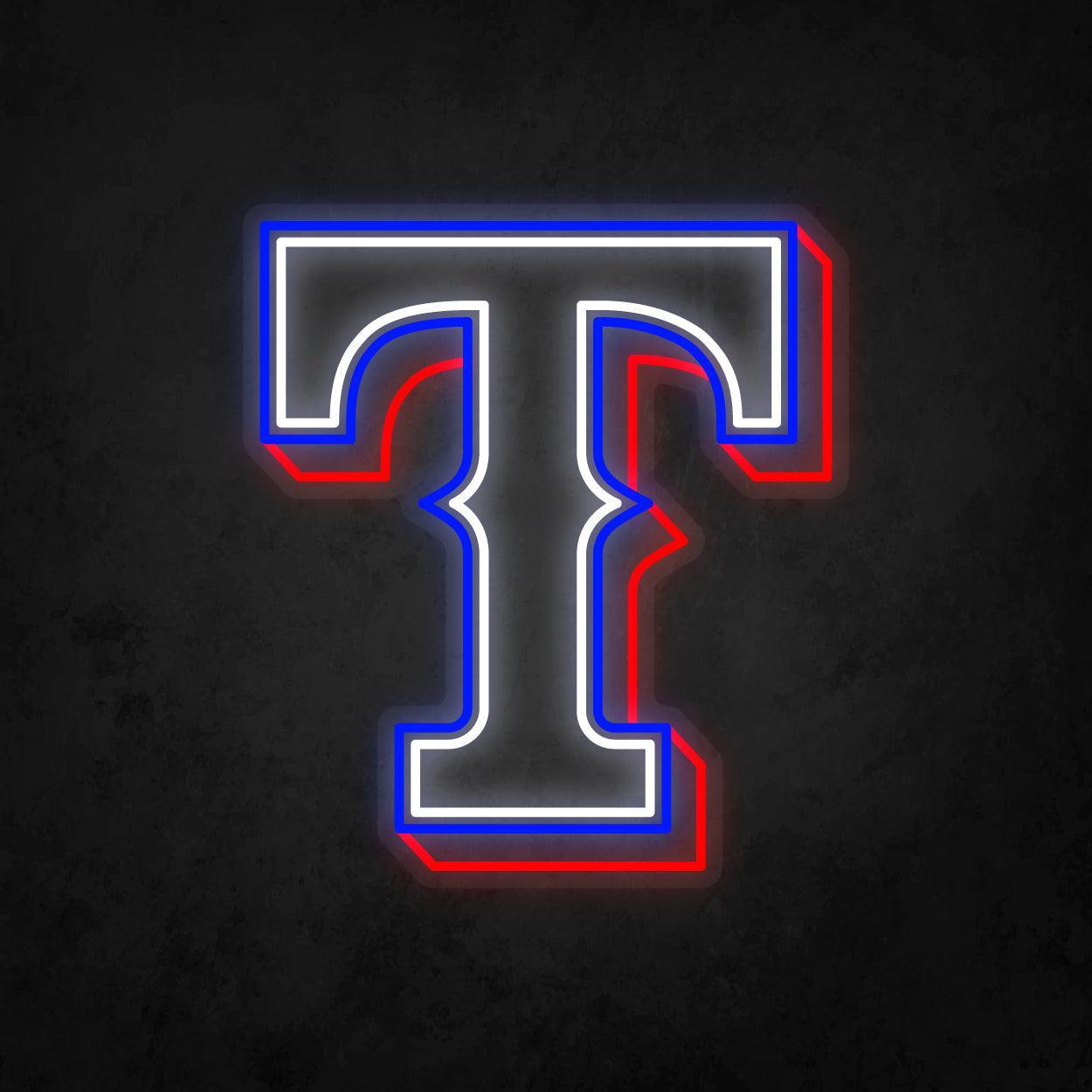 LED Neon Sign - Texas Rangers Large - Neonbir