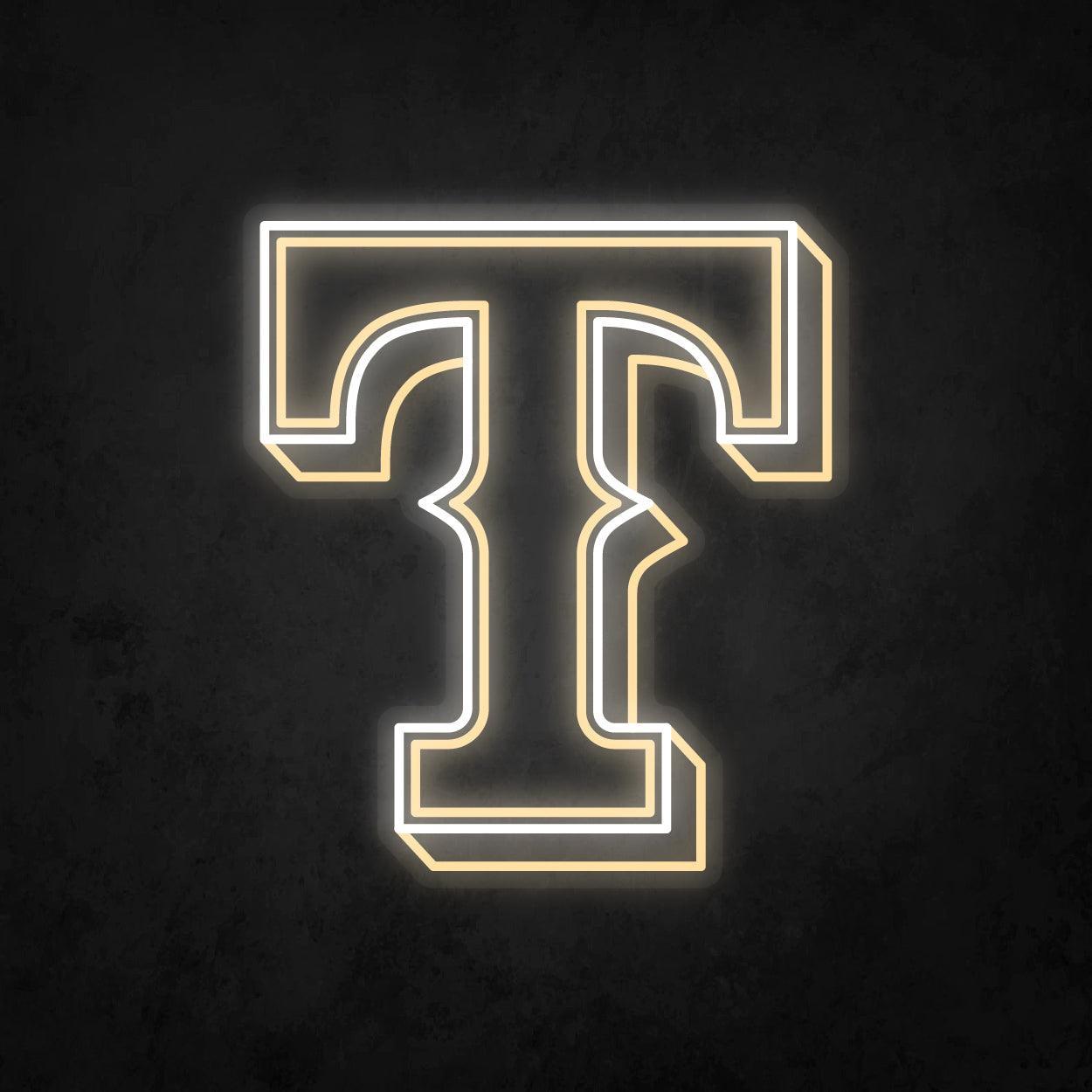 LED Neon Sign - Texas Rangers Large - Neonbir