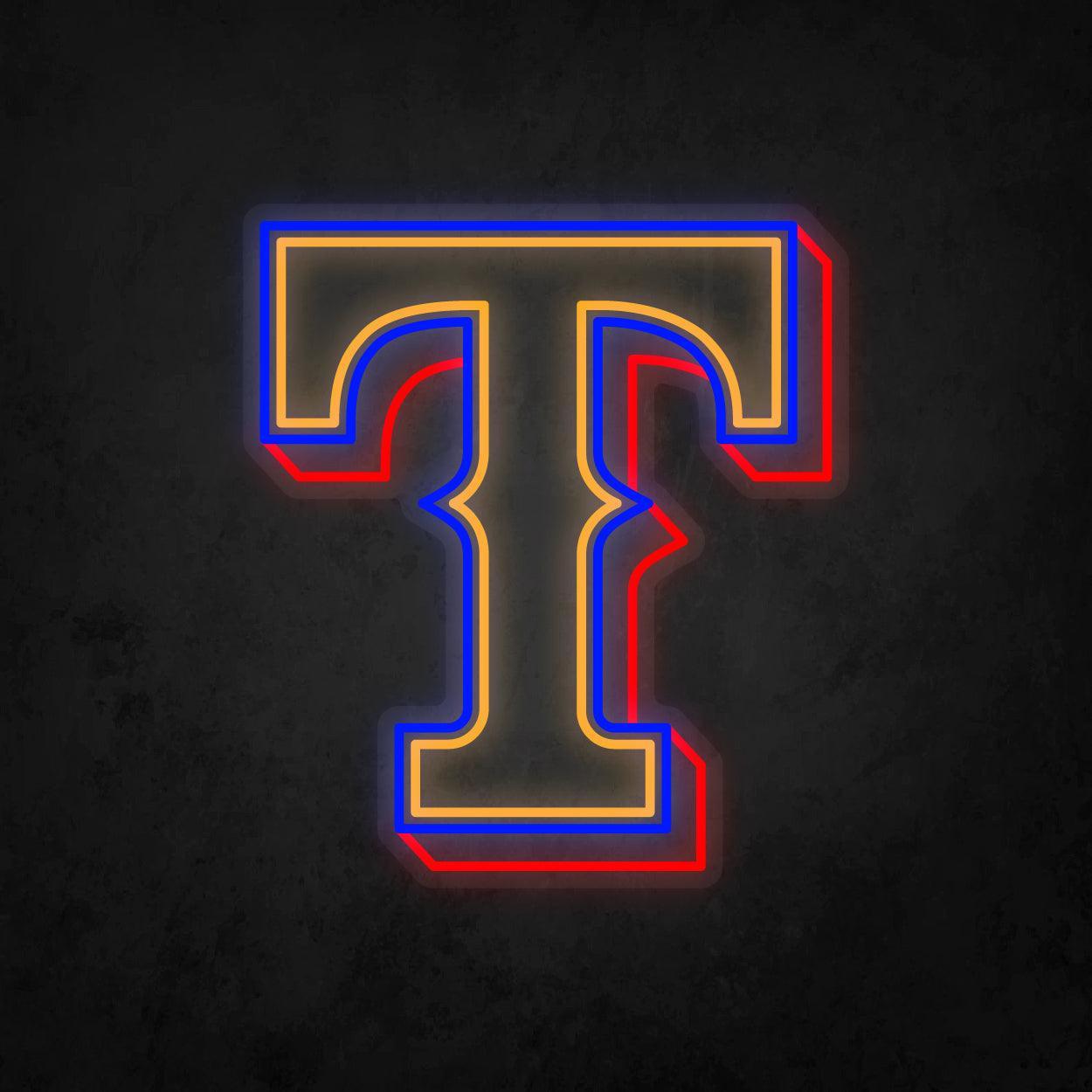 LED Neon Sign - Texas Rangers Large - Neonbir