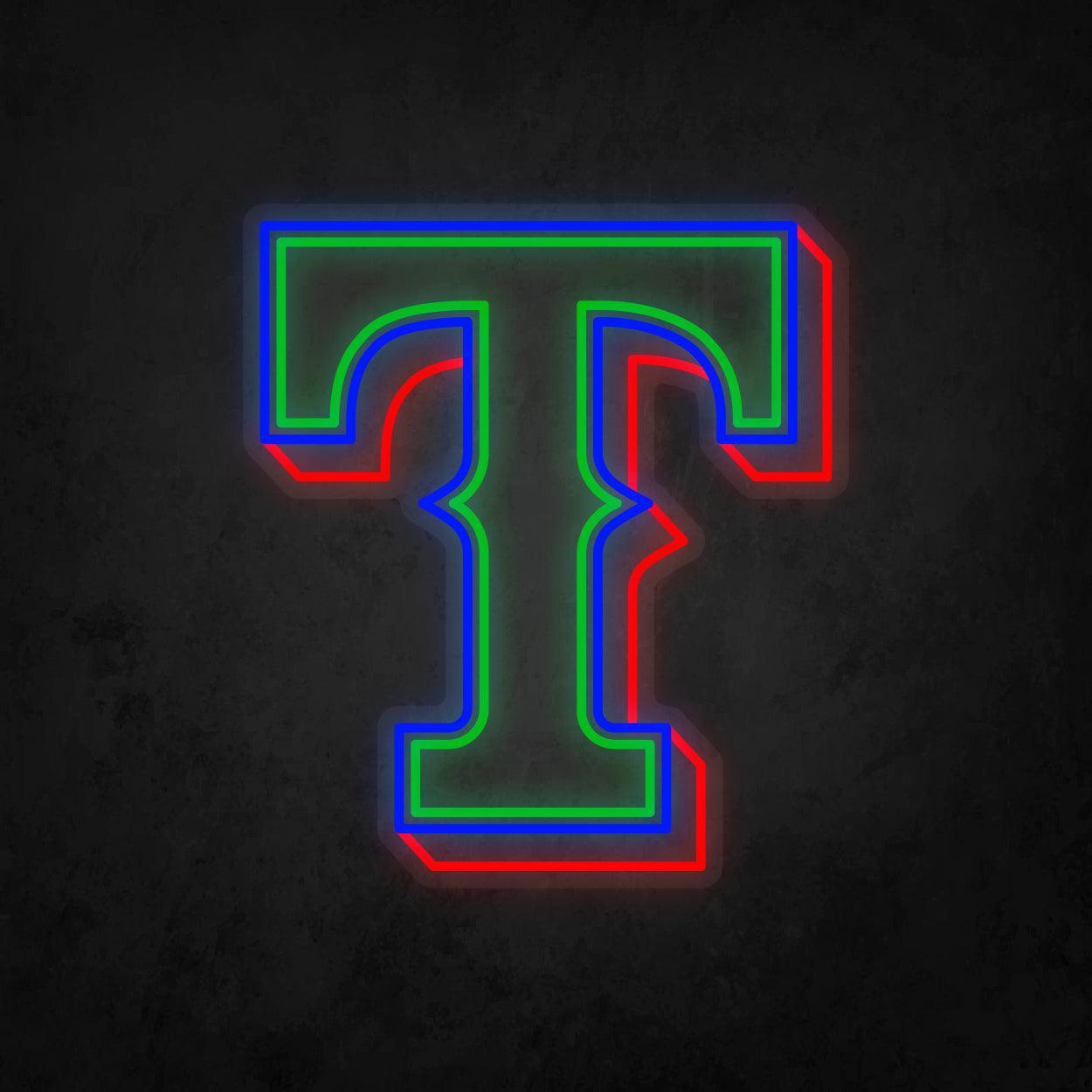 LED Neon Sign - Texas Rangers Large - Neonbir