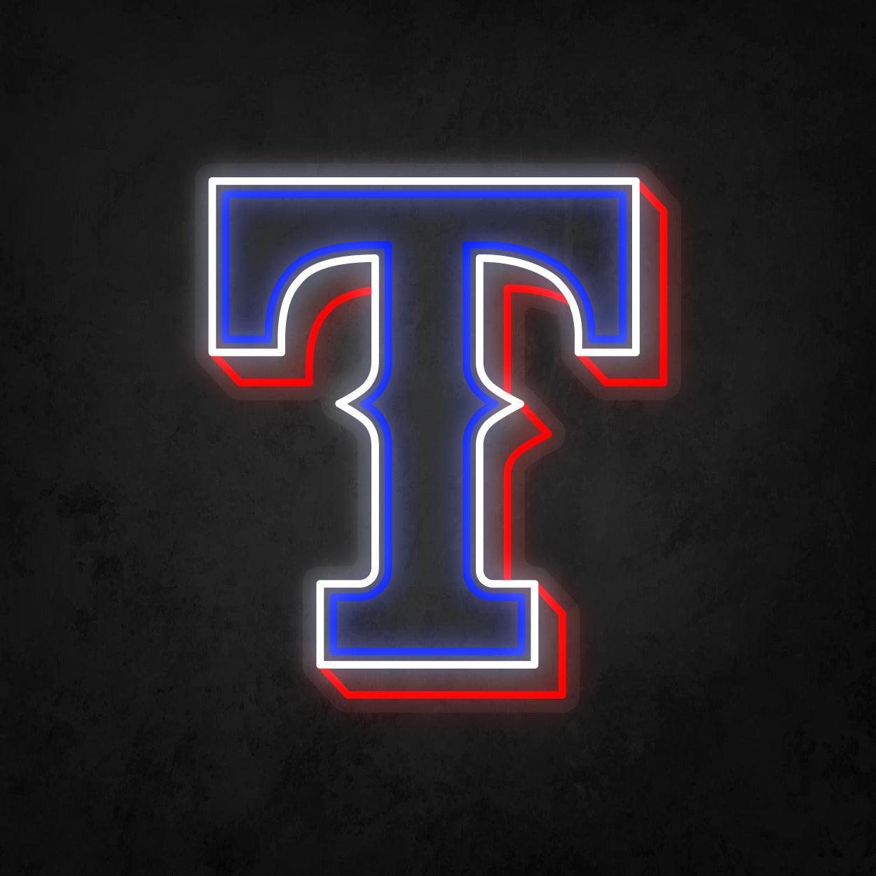 LED Neon Sign - Texas Rangers Large - Neonbir