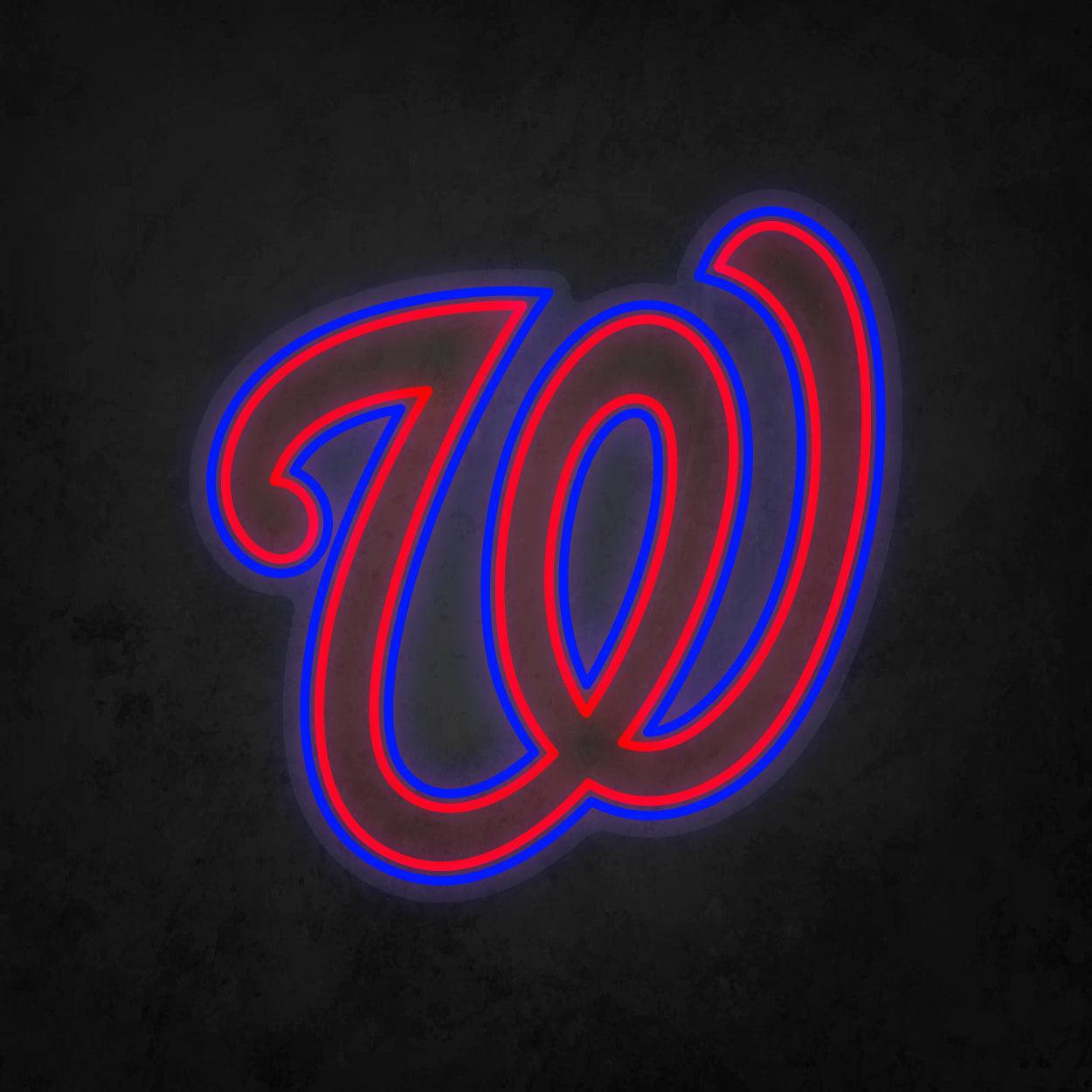 LED Neon Sign - Washington Nationals Large - Neonbir