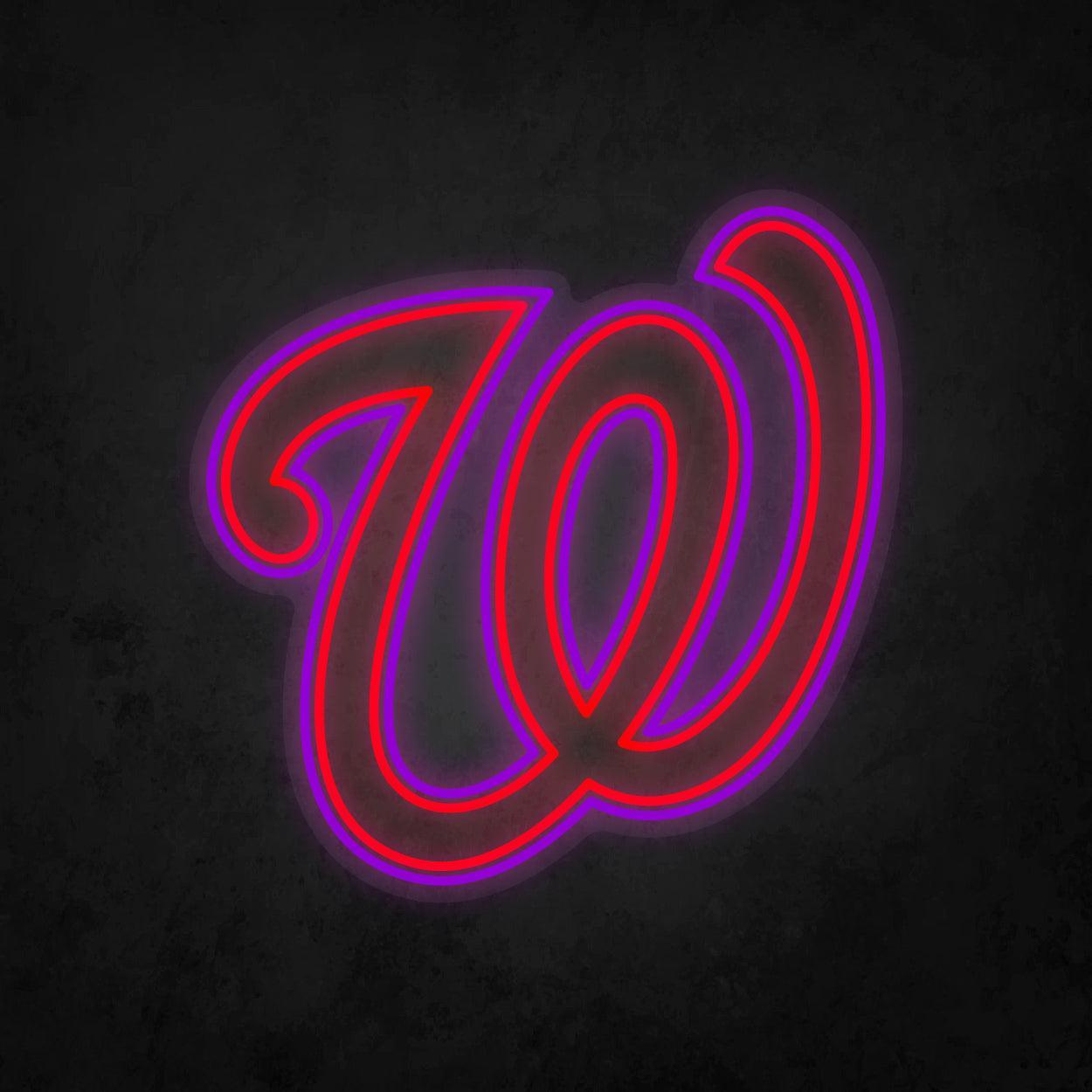 LED Neon Sign - Washington Nationals Large - Neonbir