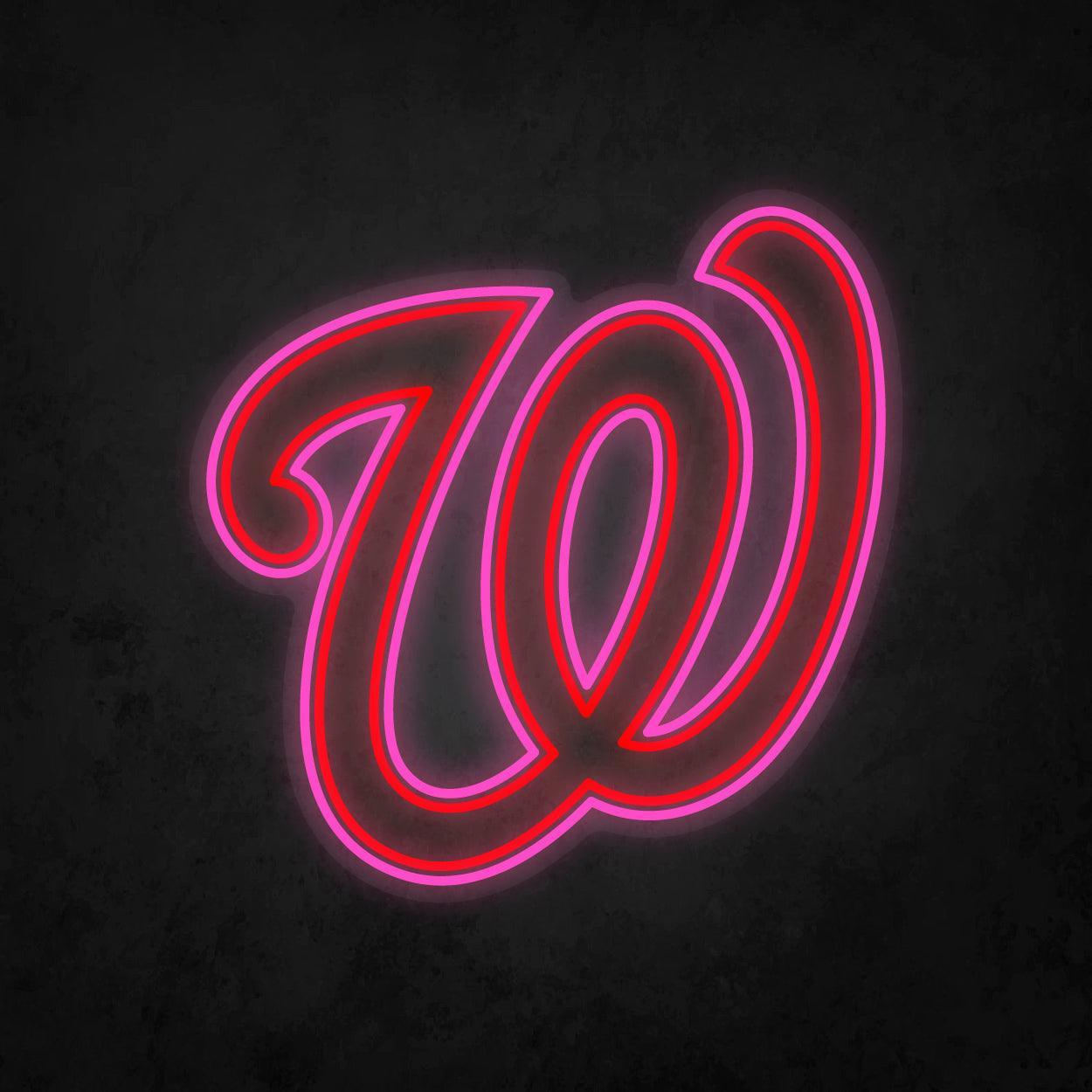 LED Neon Sign - Washington Nationals Large - Neonbir