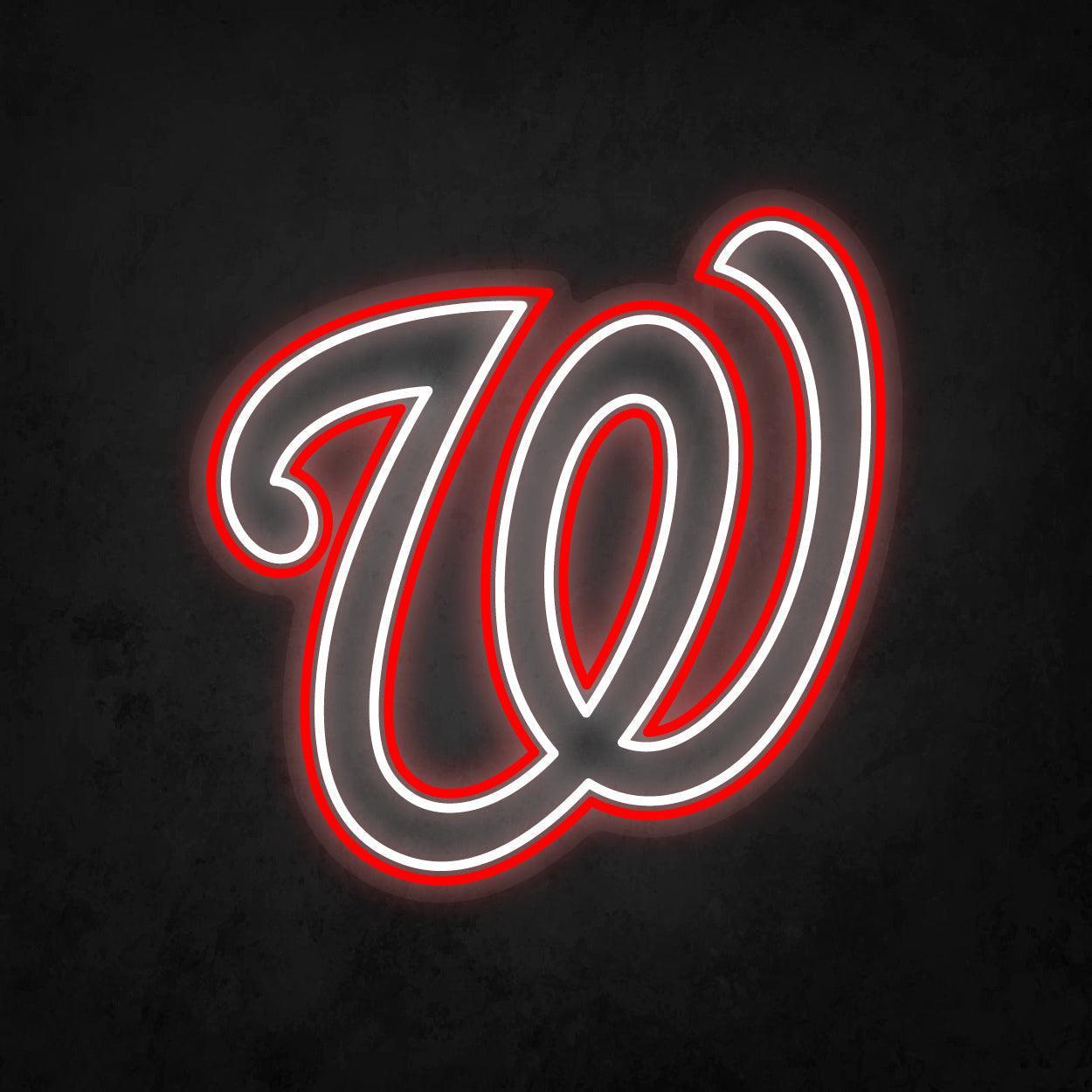 LED Neon Sign - Washington Nationals Large - Neonbir