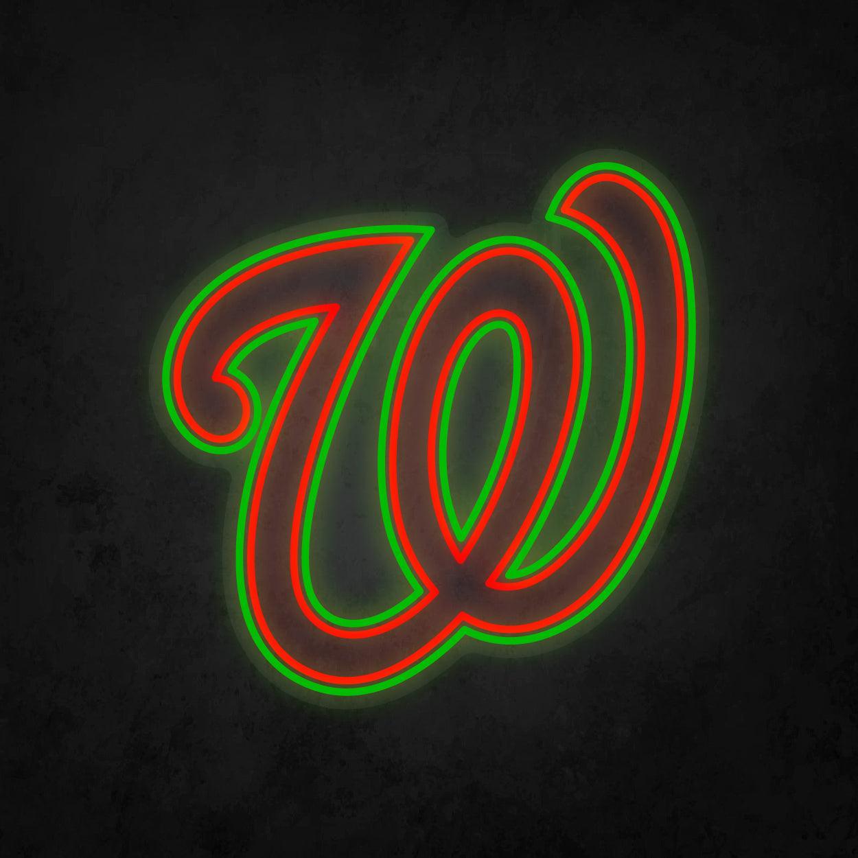 LED Neon Sign - Washington Nationals Large - Neonbir
