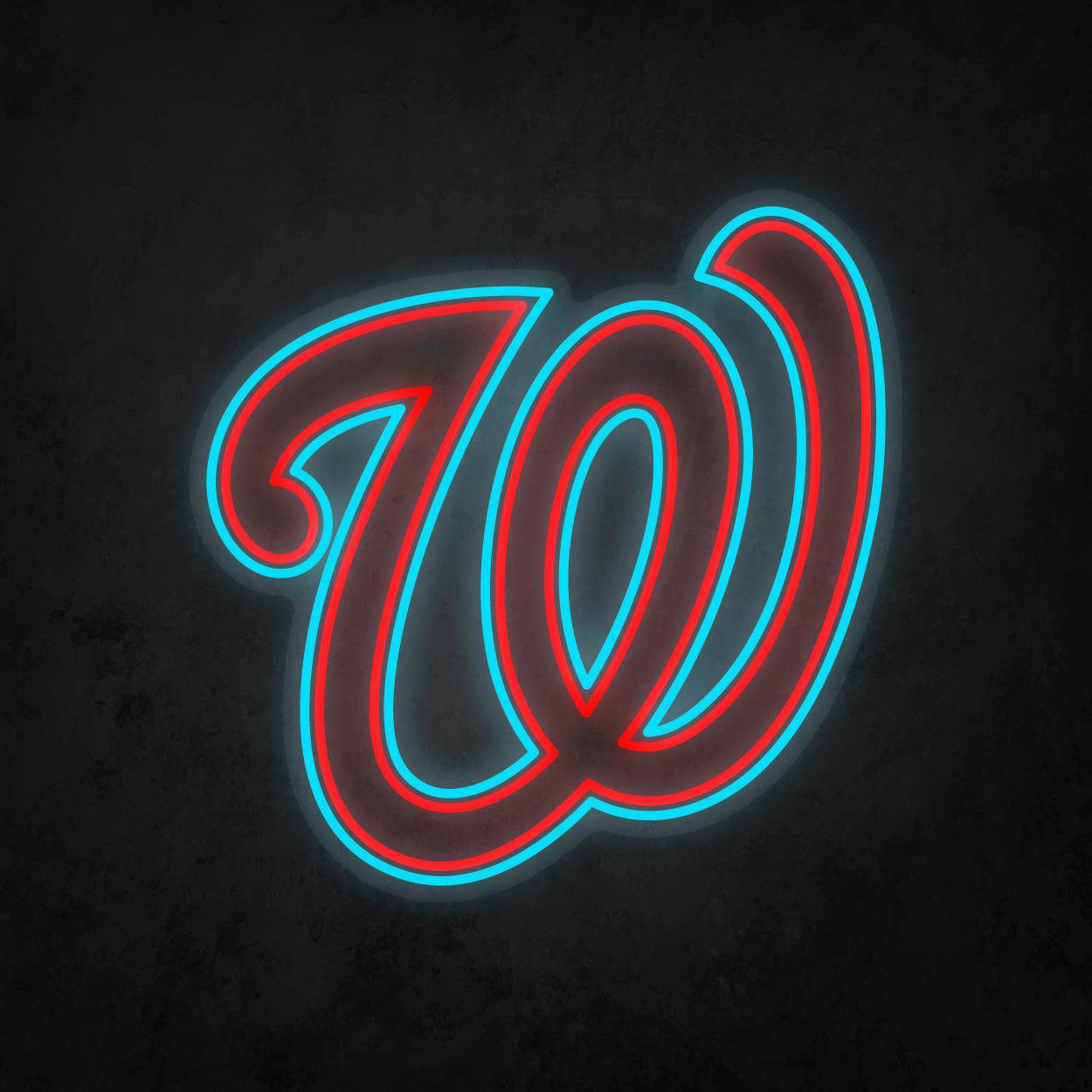 LED Neon Sign - Washington Nationals Large - Neonbir