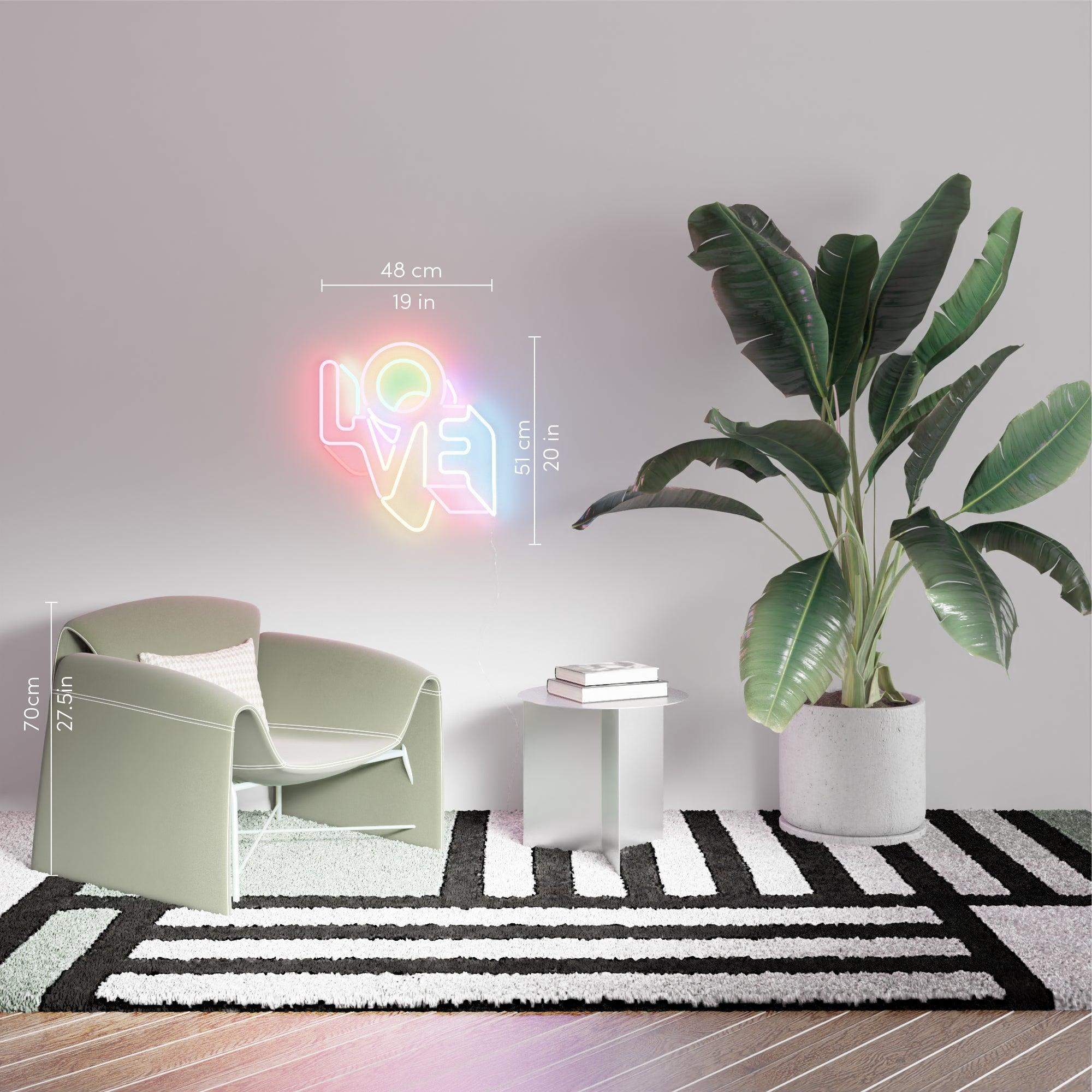 LO-VE by Yoni Alter, Neon Tabela - Neonbir