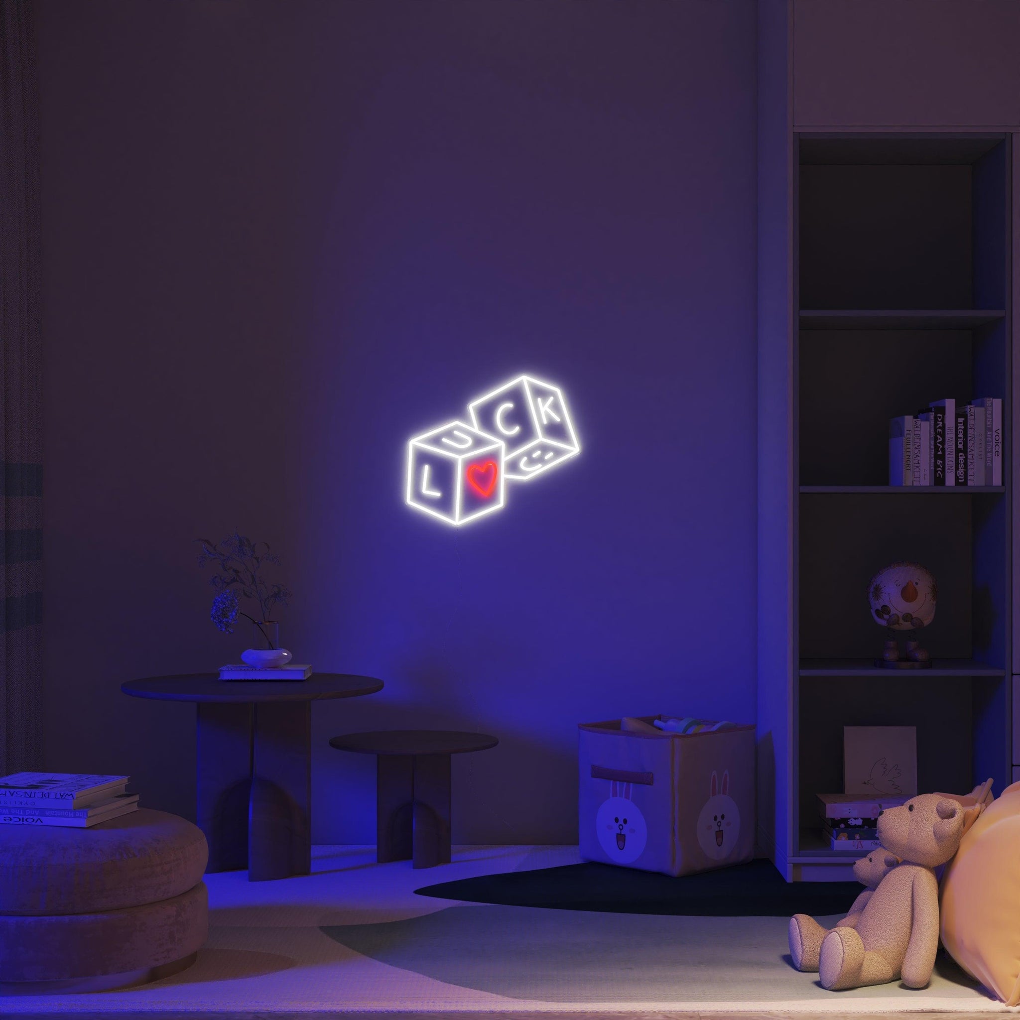 Luck & Love - Neon Tabela - Neonbir