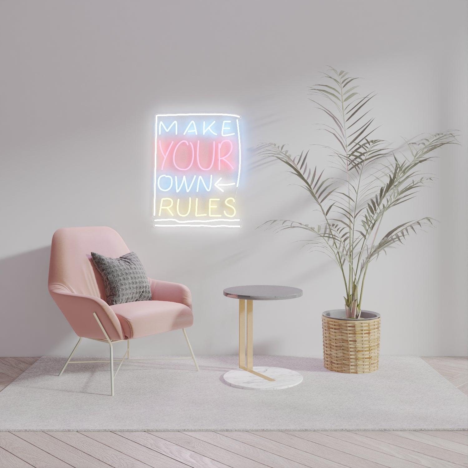 Make Your Own Rules, Neon Tabela - Neonbir