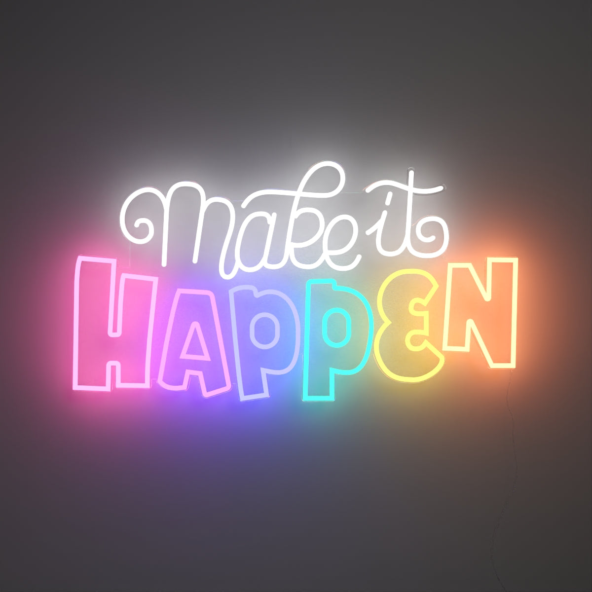 Make it happen by Joanna Behar - Neon Tabela - Neonbir