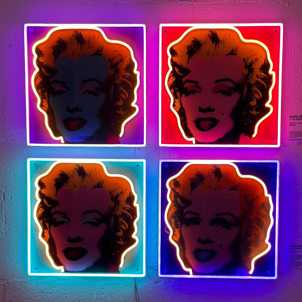 Marilyn Deluxe by Andy Warhol - Neon Tabela - Neonbir