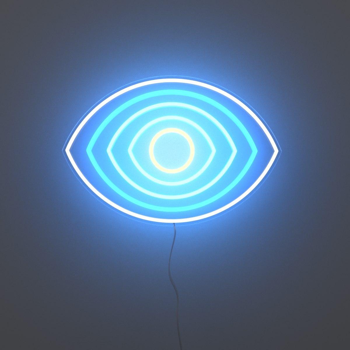 Blue (EYE) I'm watching you - Neon Tabela - Neonbir