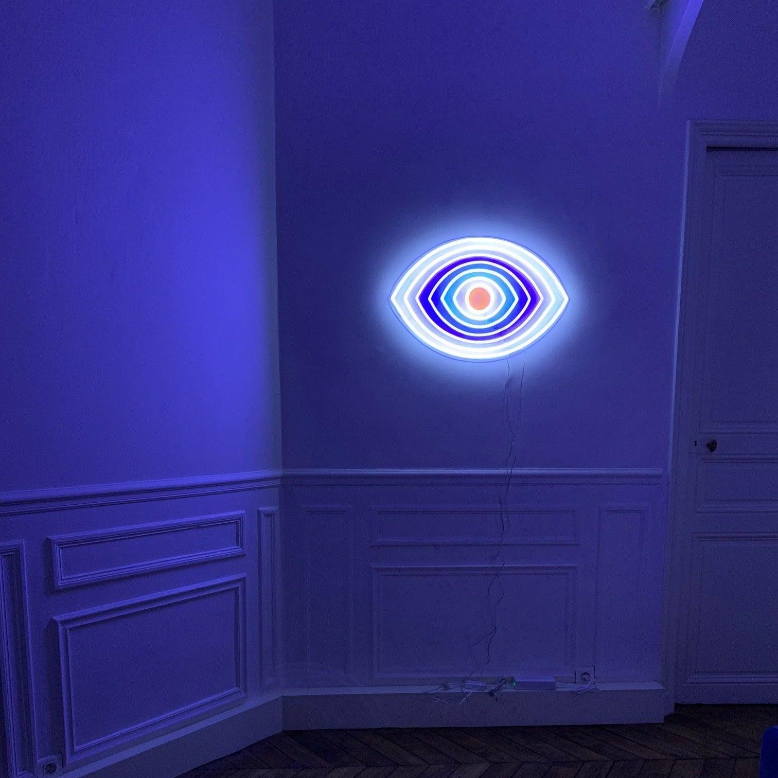 Blue (EYE) I'm watching you - Neon Tabela - Neonbir