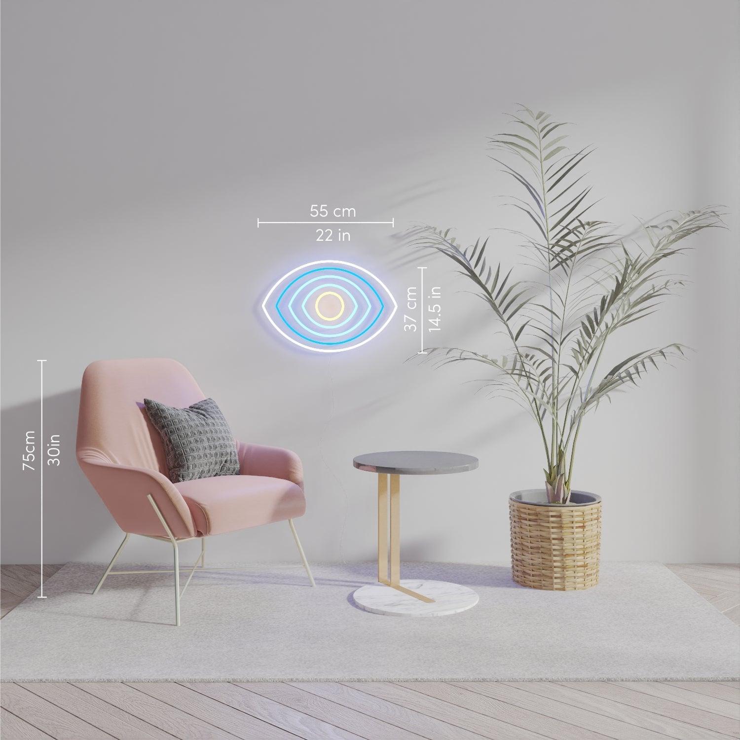 Blue (EYE) I'm watching you - Neon Tabela - Neonbir