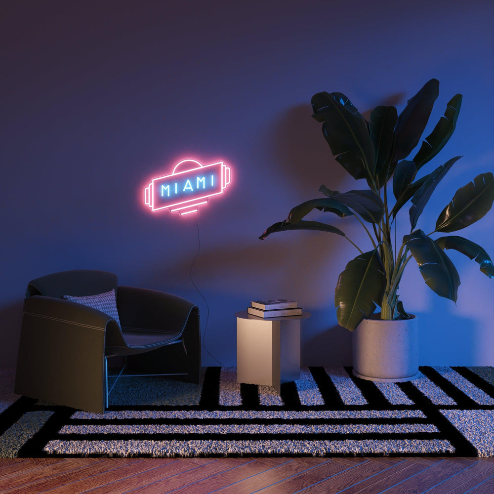 Miami, Neon Tabela - Neonbir