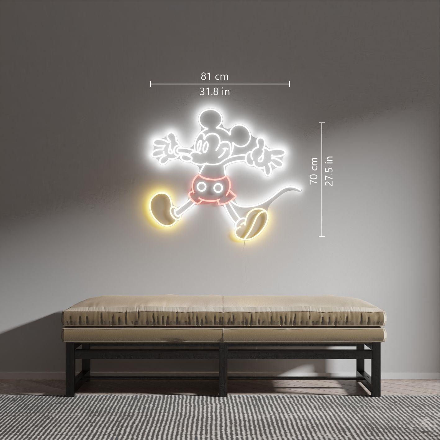 Mickey Giant by Yellowpop, Neon Tabela - Neonbir