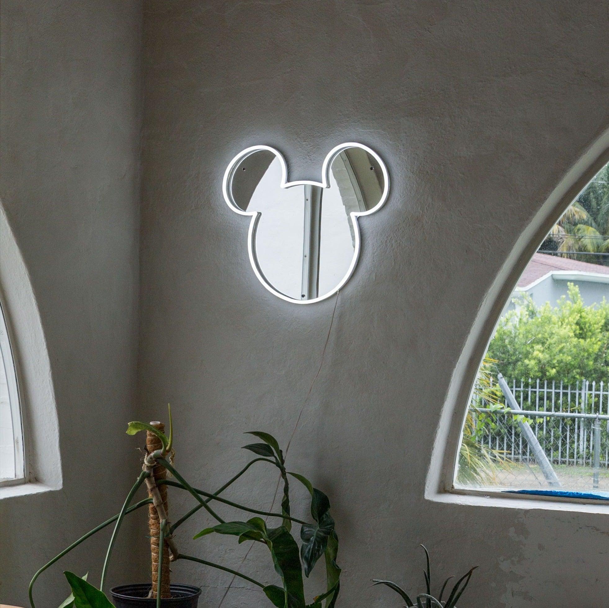 Mickey Silver Mirror by Yellowpop, Neon Tabela - Neonbir
