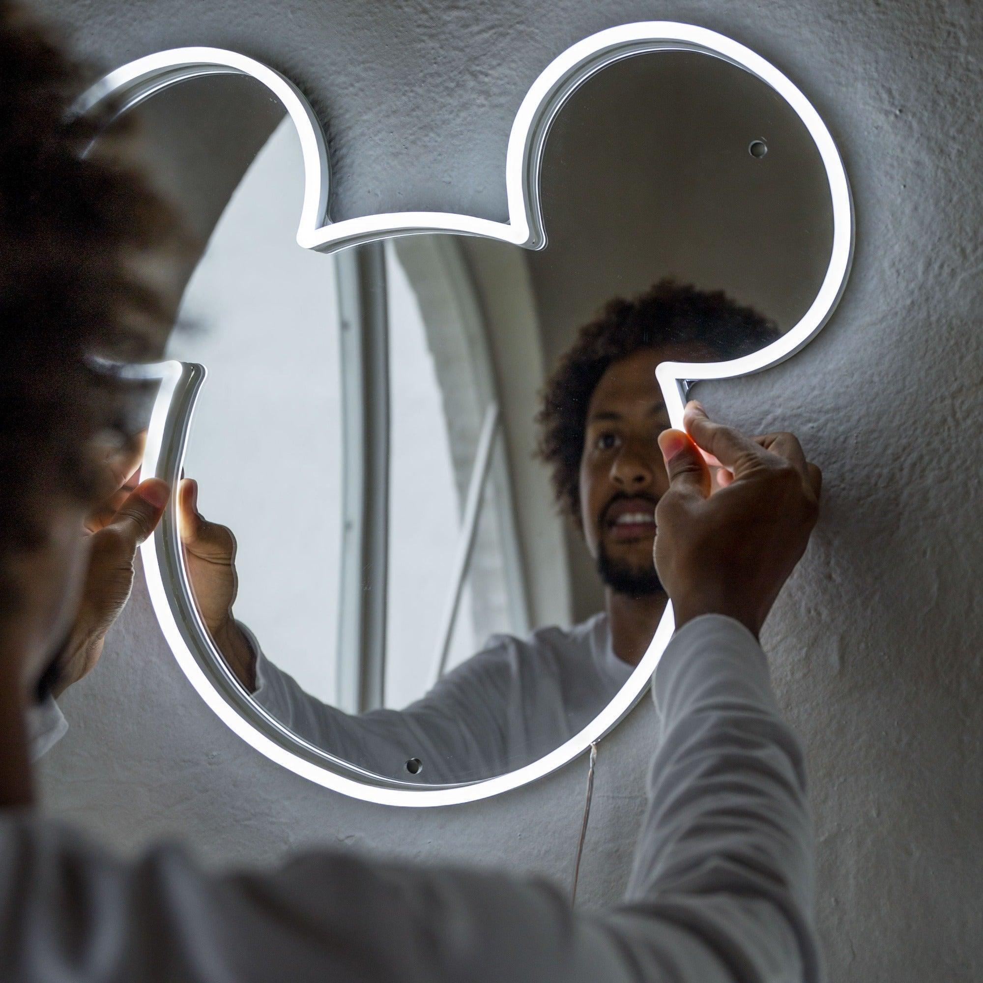 Mickey Silver Mirror by Yellowpop, Neon Tabela - Neonbir